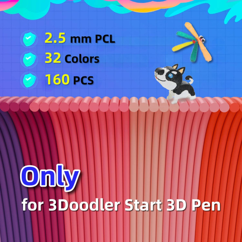 32 Colors 3D Pen Filament Refills