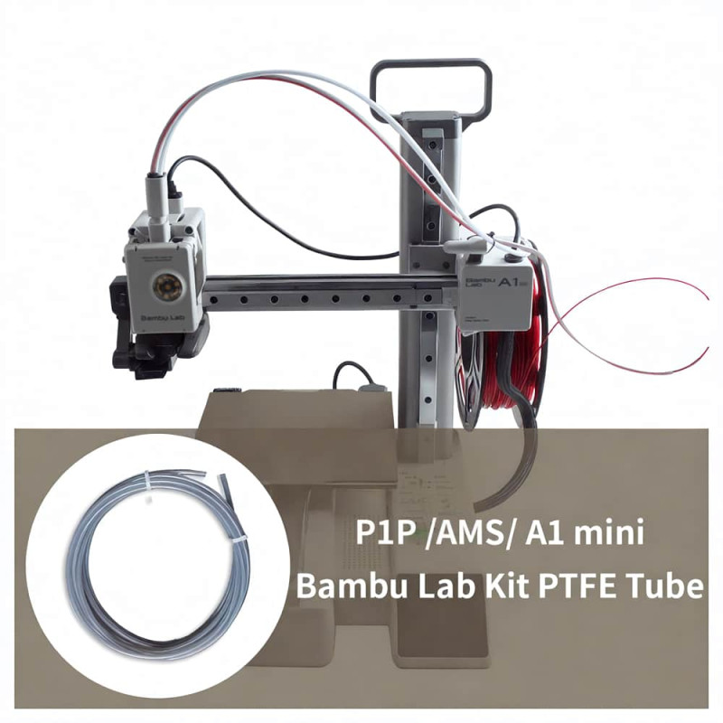 197In Gray Translucent PTFE Tube with Cuter