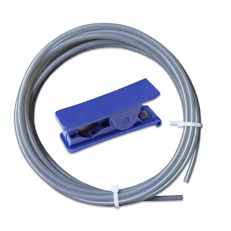 197In Gray Translucent PTFE Tube with Cuter