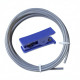 197In Gray Translucent PTFE Tube with Cuter